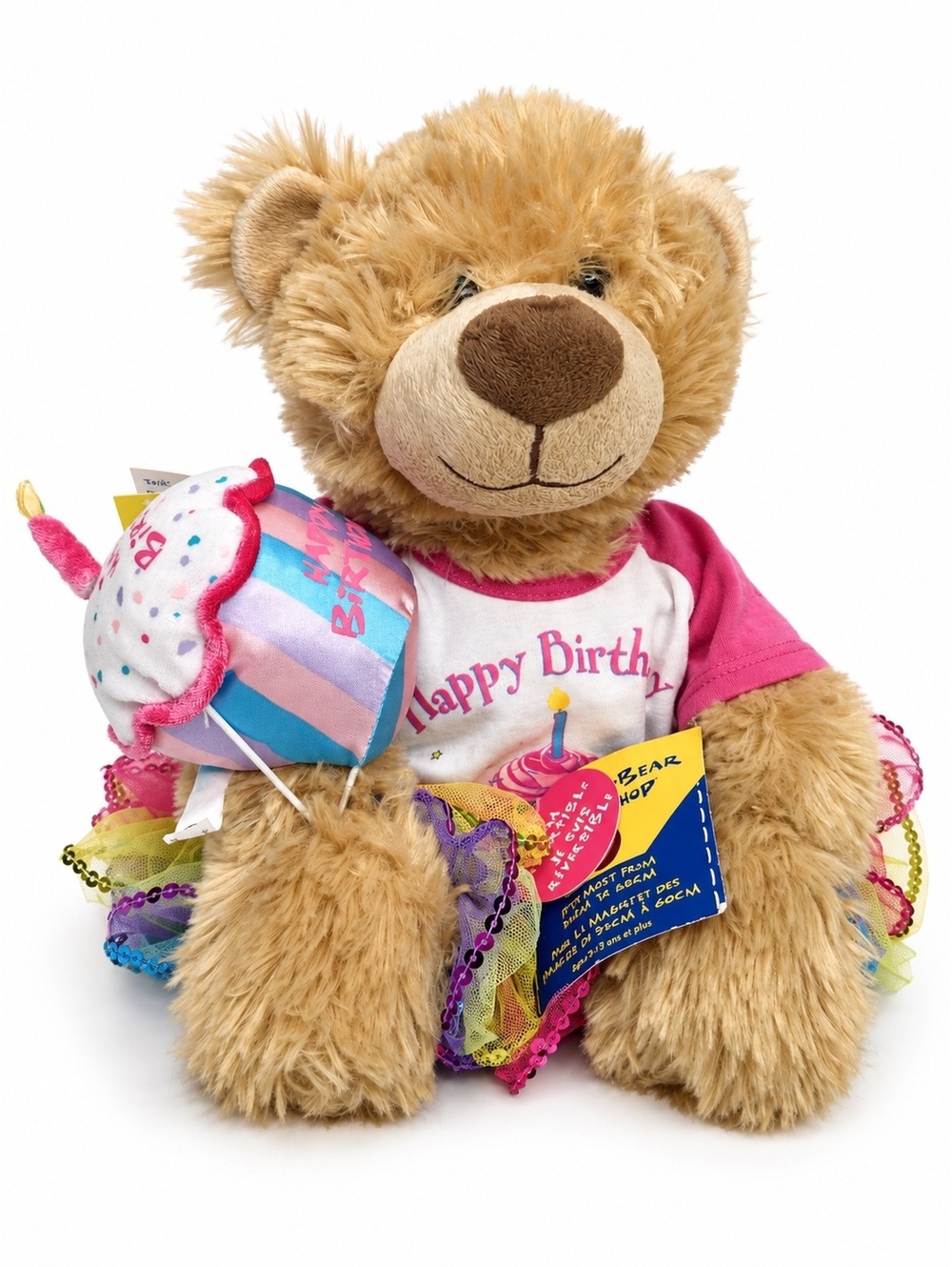 Build-A-Bear Happy Birthday Bear Cupcake Tutu 2011 Retired NWT